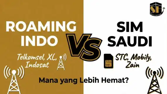 Panduan Internet Umroh 2026: Cara Aktivasi Paket Roaming (Telkomsel/XL/Indosat) vs Beli Sim Card Saudi